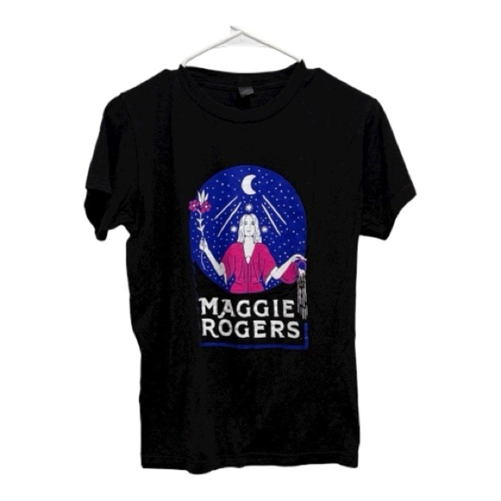 Maggie Rogers Celestial Graphic Tee Black Band Merch Size Small